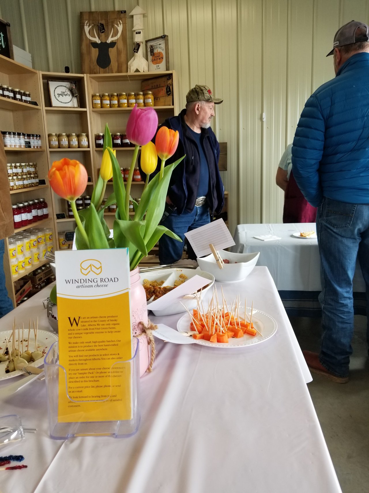 Serben Farms Store sampling day